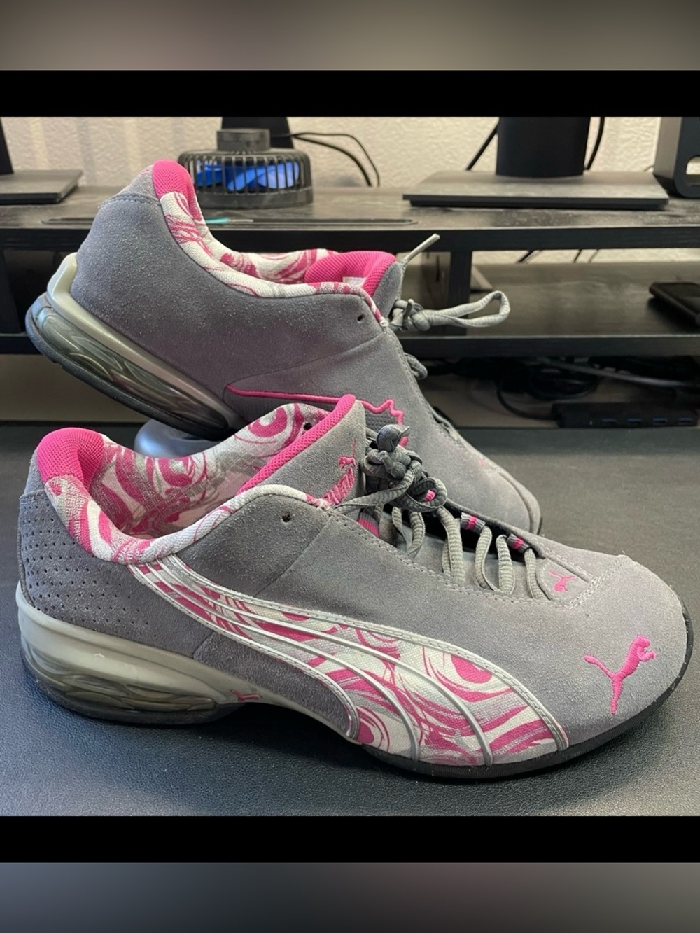 Puma Suede Shoes Women’s 10 Gray /Pink shoes